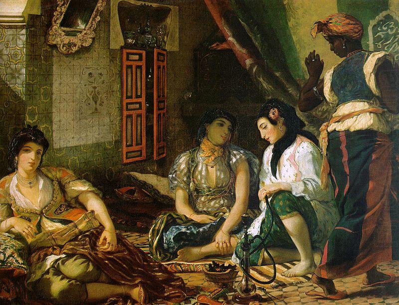 Eugene Delacroix Woman of Algiers in their Apartment china oil painting image